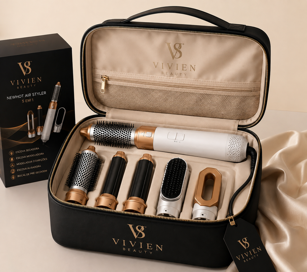 AirGlow™ - Escova Modeladora 5 em 1 original [+BRINDE EXCLUSIVO]